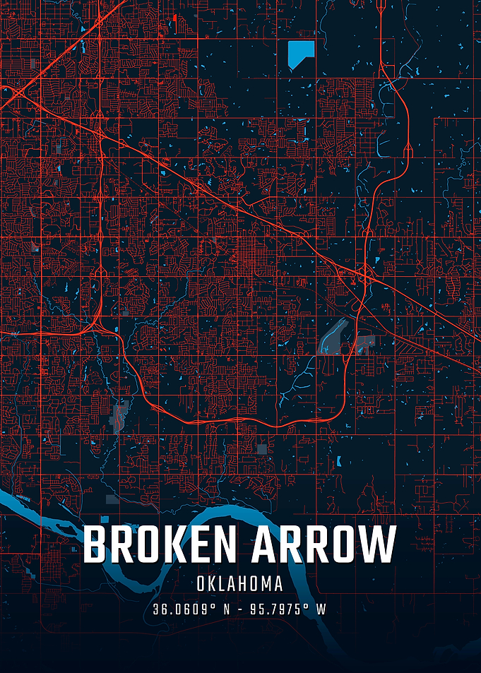 Broken Arrow Oklahoma City Map