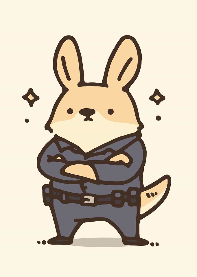 Cute Kangaroo in Uniform