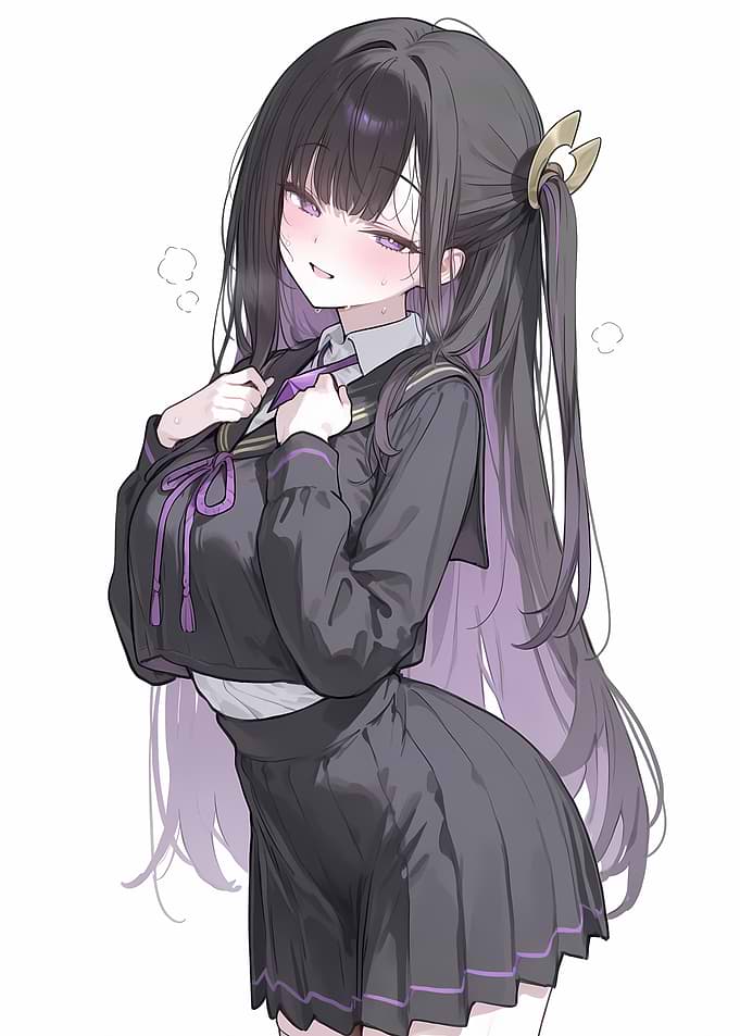 Girl in School Uniform