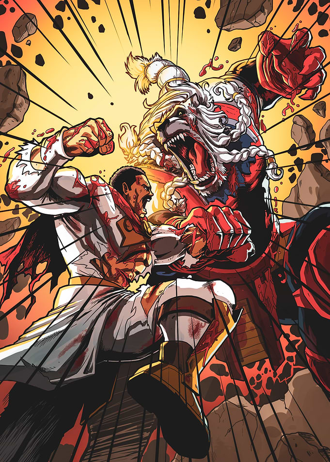Comic Book Fight Scene