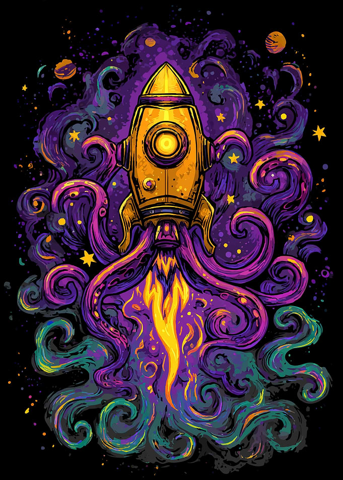 Cosmic Octopus Rocket Launch