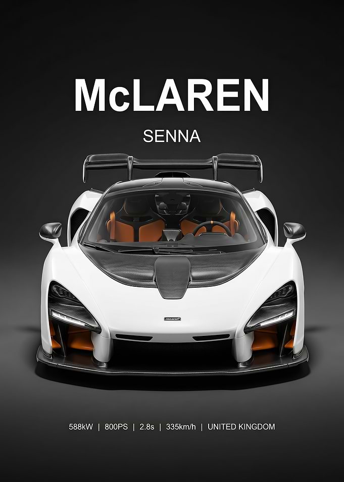 McLaren Senna Supercar poster