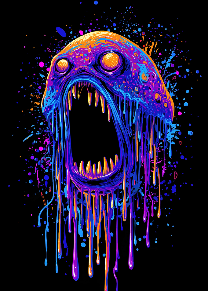 Screaming Dripping Monster Head
