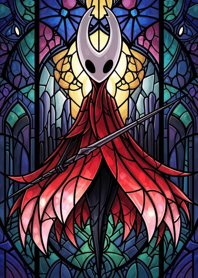Hornet in Stained Glass Style