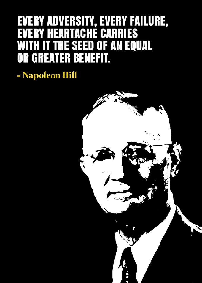 Napoleon Hill Quote Poster
