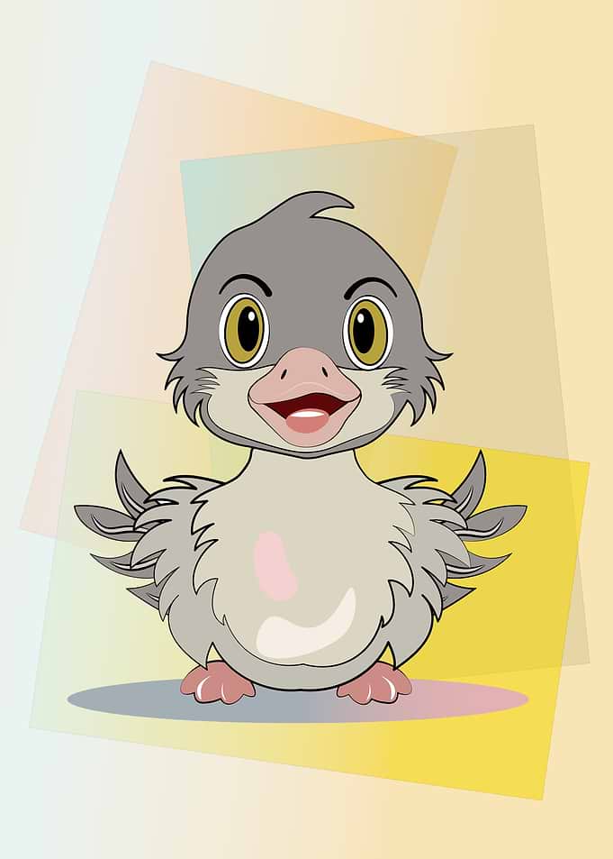 Cute Cartoon Duckling