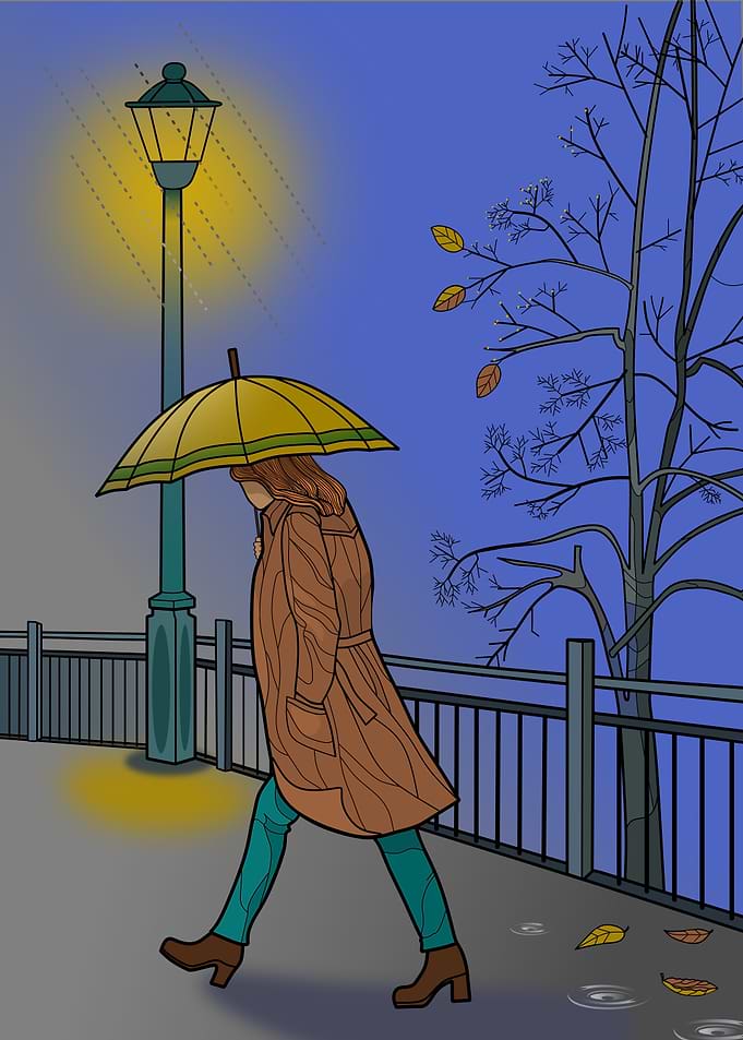 Autumn Rain Walk