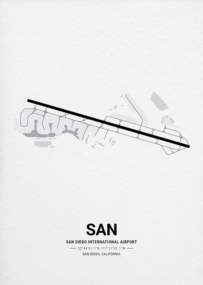 San Diego International Airport Map