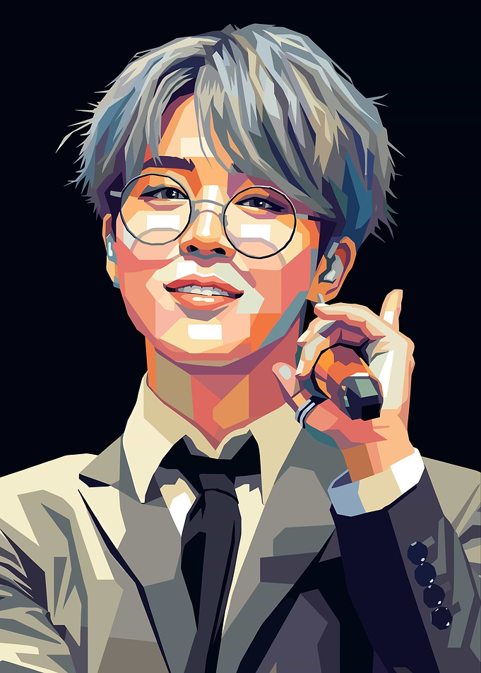 Jimin Pop Art Portrait
