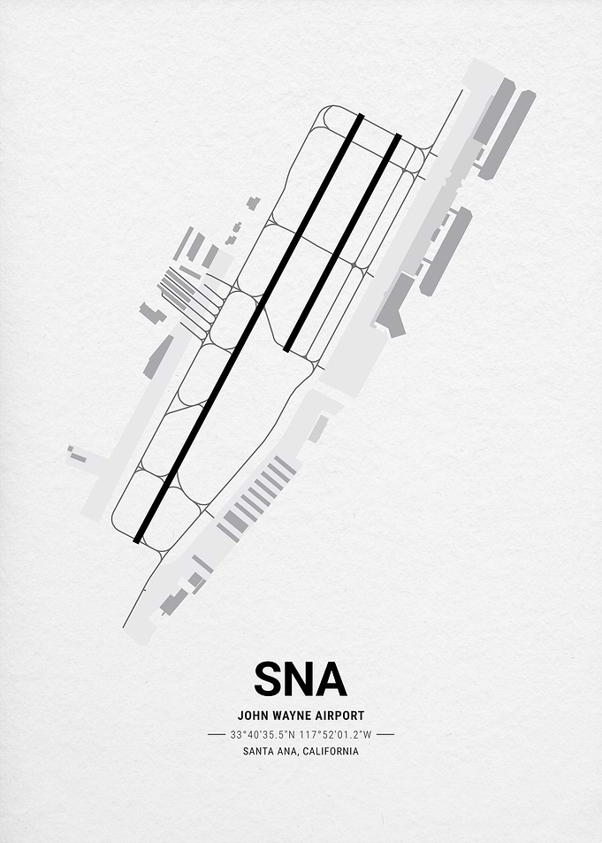 SNA Airport Map