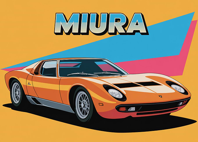 Vintage Lamborghini Miura