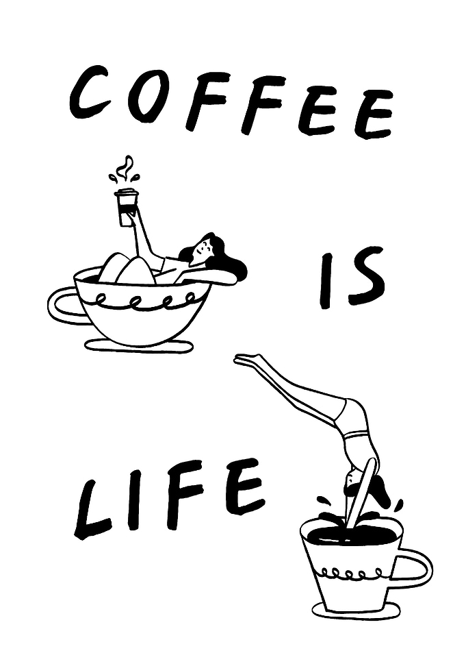 Coffee is Life illustration
