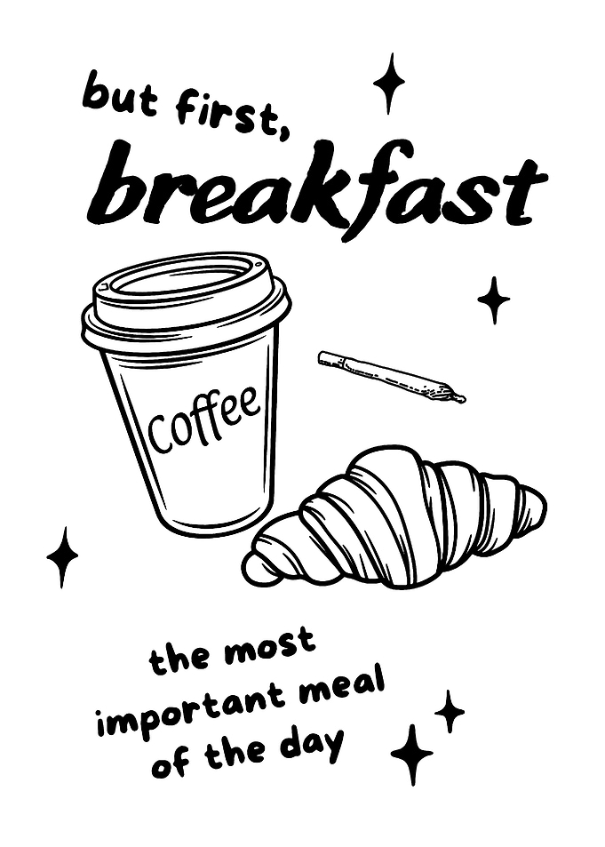 But First, Breakfast Coffee and Croissant