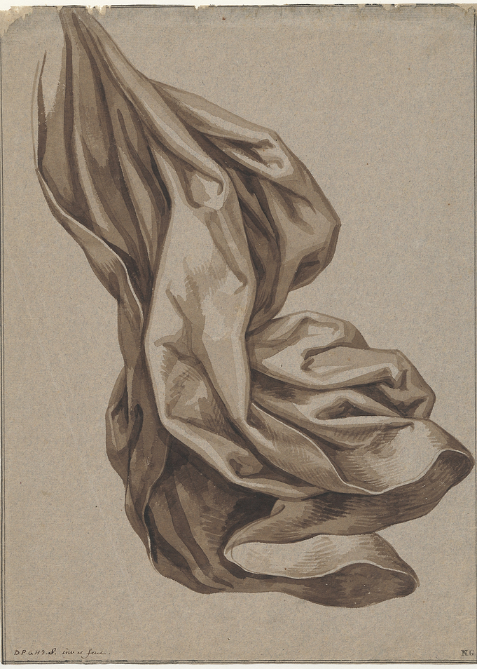 Drapery Study in Sepia Tones