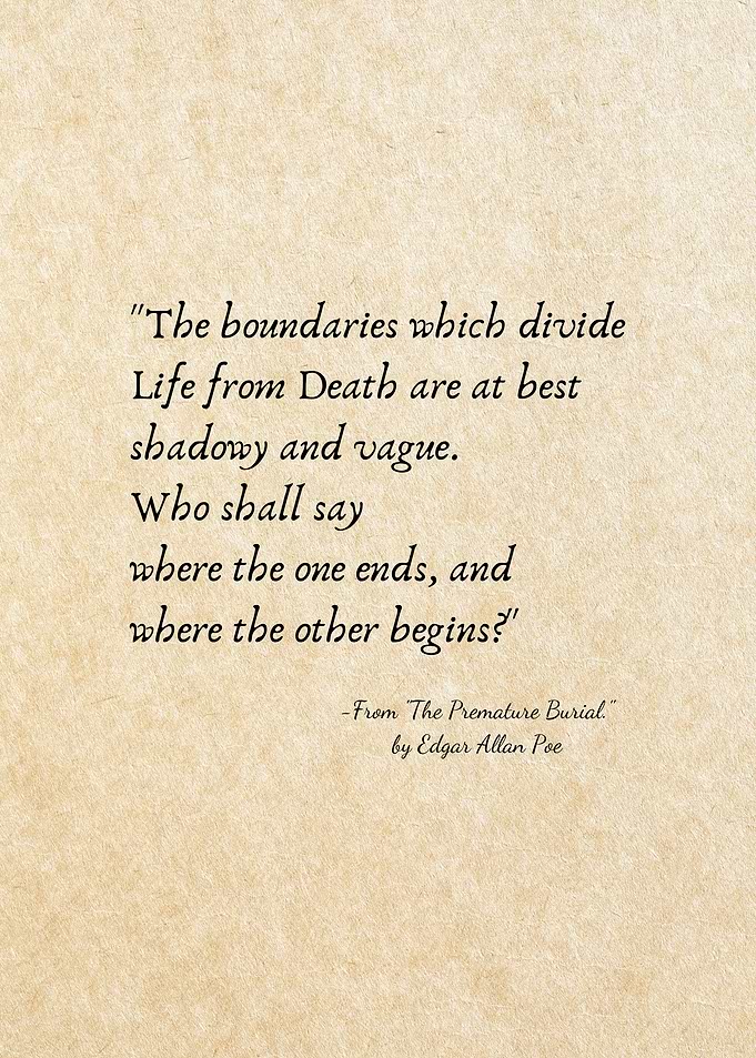 Edgar Allan Poe Quote on Death