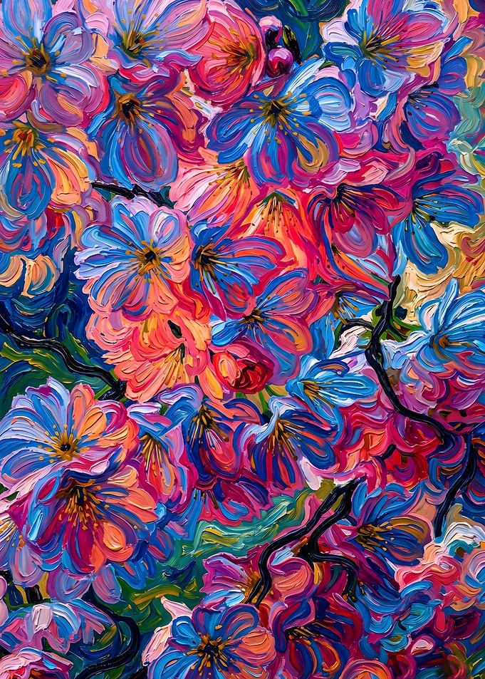 Vibrant Floral Painting