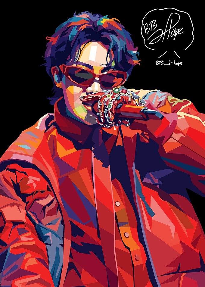J-Hope BTS Pop Art Portrait