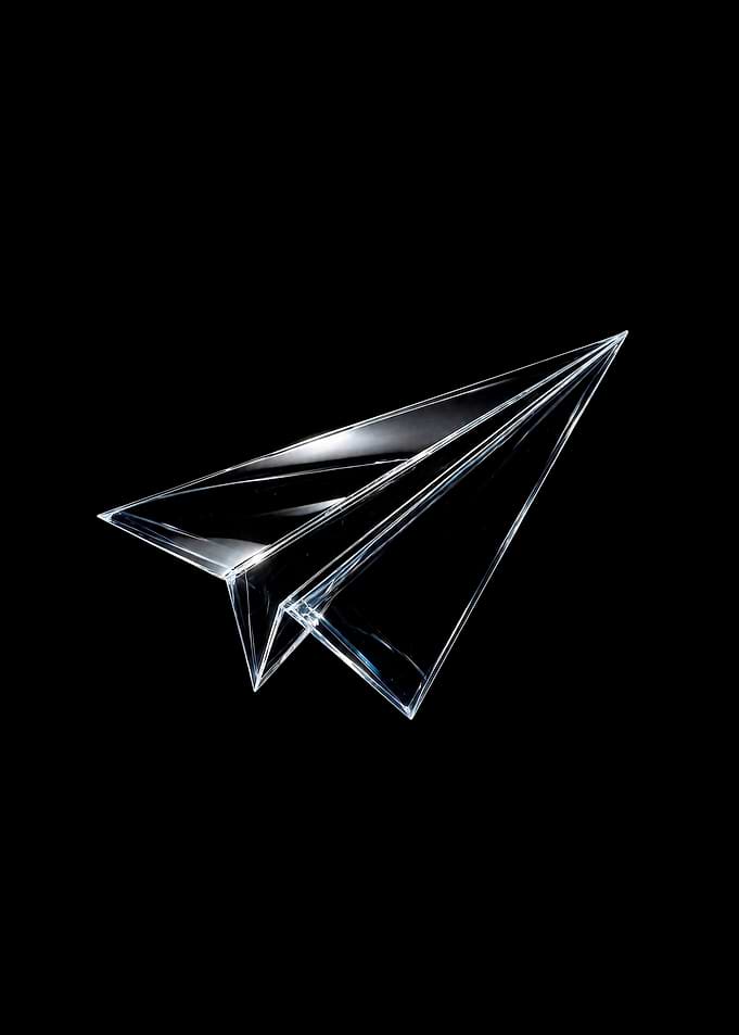 Glass Paper Airplane