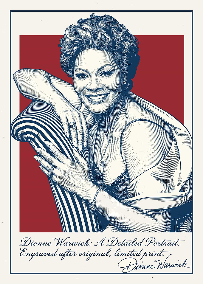 Dionne Warwick Detailed Portrait