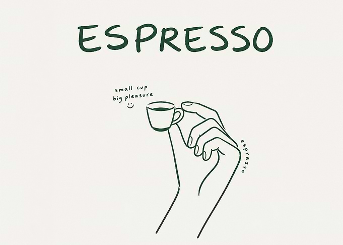Espresso small cup big pleasure
