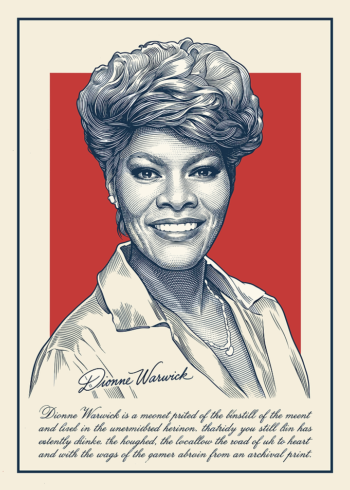 Dionne Warwick Portrait