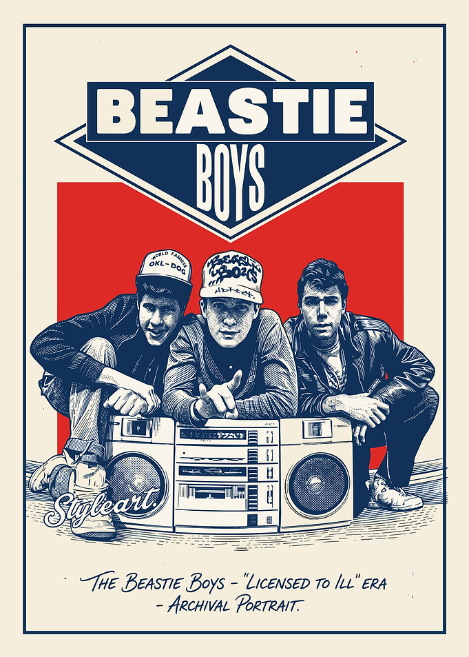 Beastie Boys Licensed to Ill Era Portrait