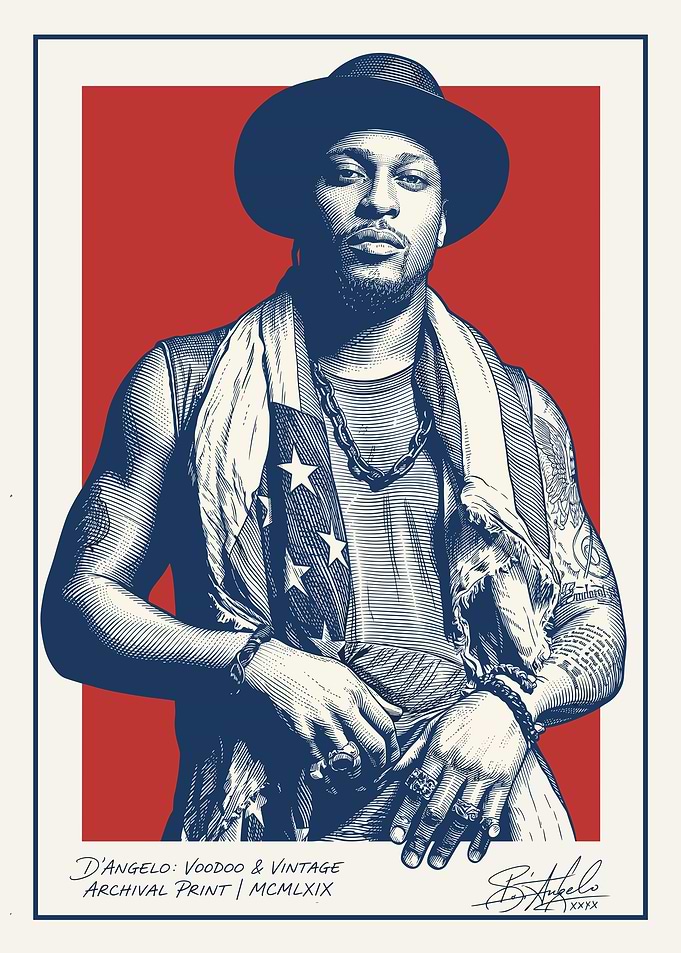D'Angelo Voodoo Vintage Archival Print