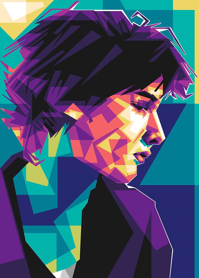 Pop Art Portrait of Sombr
