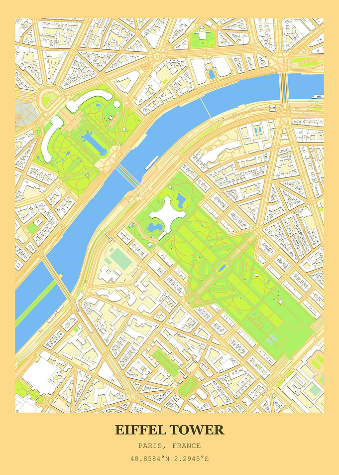 Eiffel Tower Map