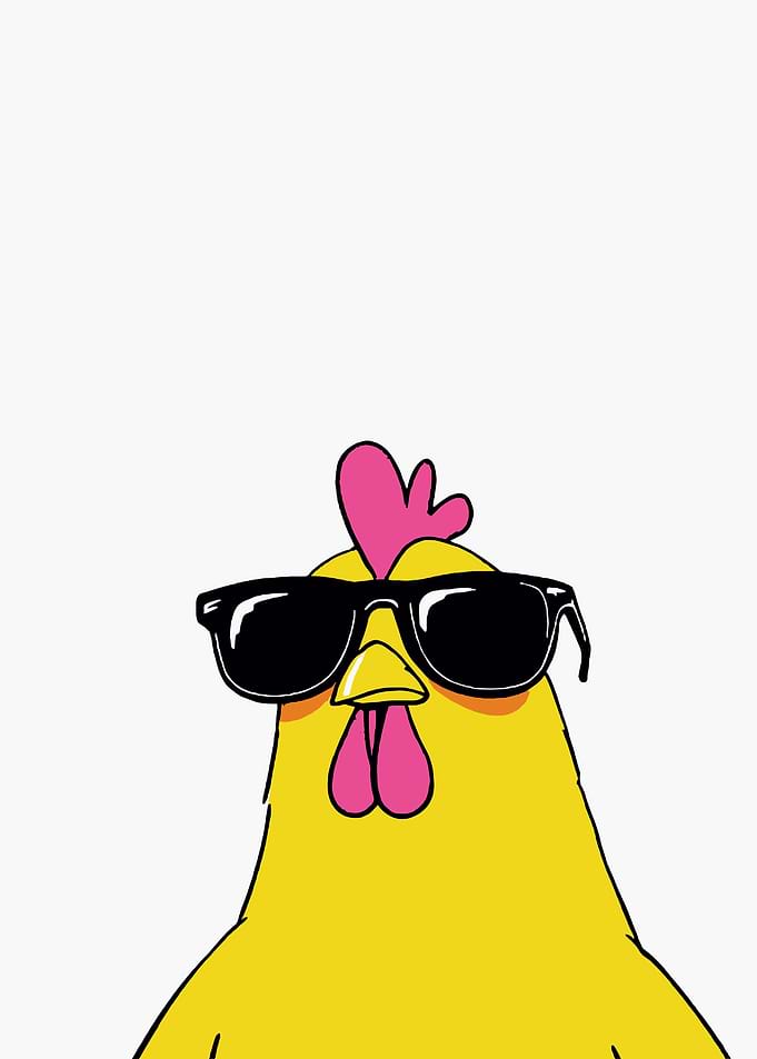 Cool Chicken Wearing Sunglasses