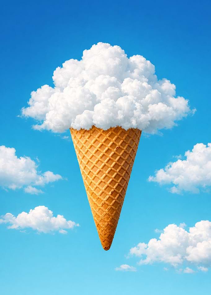 Cloud Ice Cream Cone