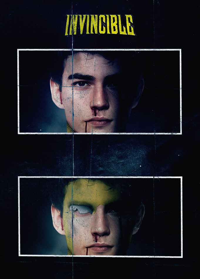 Invincible Poster with Split Face