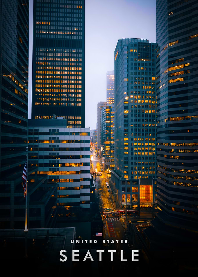 Seattle Cityscape at Dusk