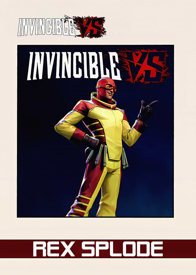 Rex Splode Invincible vs Game Poster