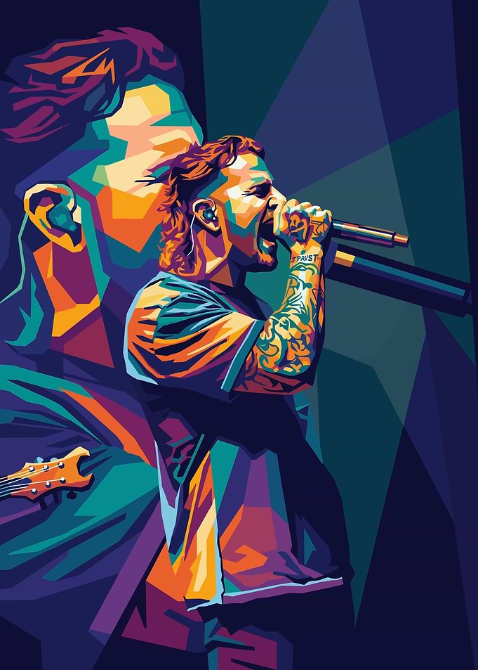 Rock Singer Performing
