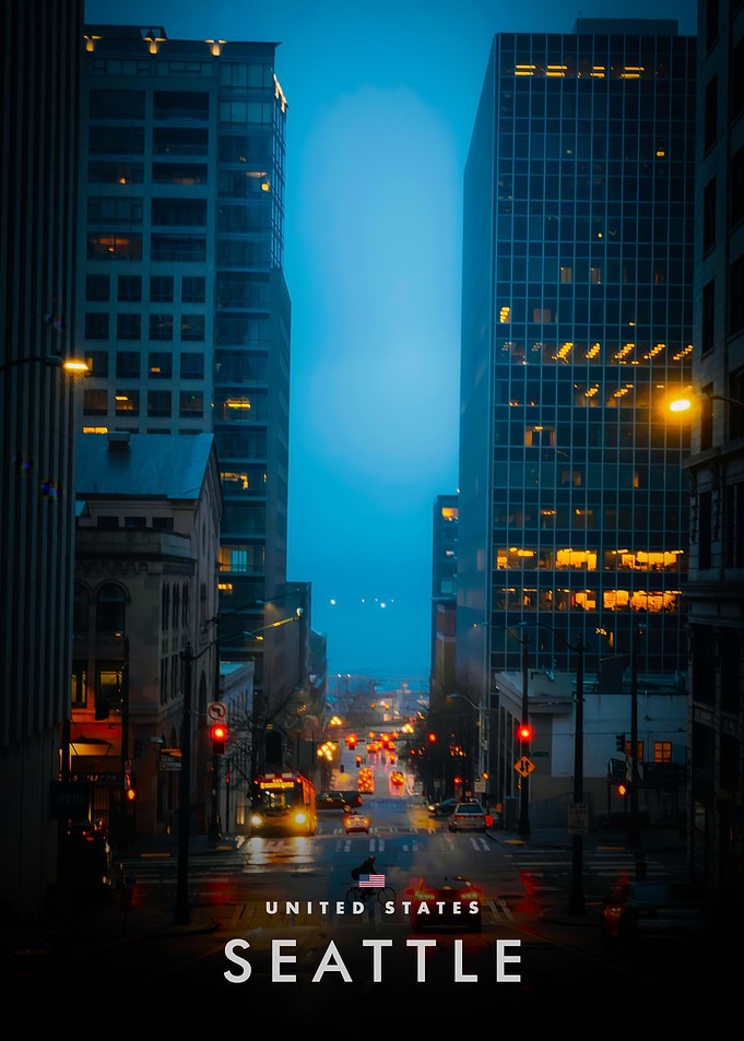 Seattle Cityscape at Dusk