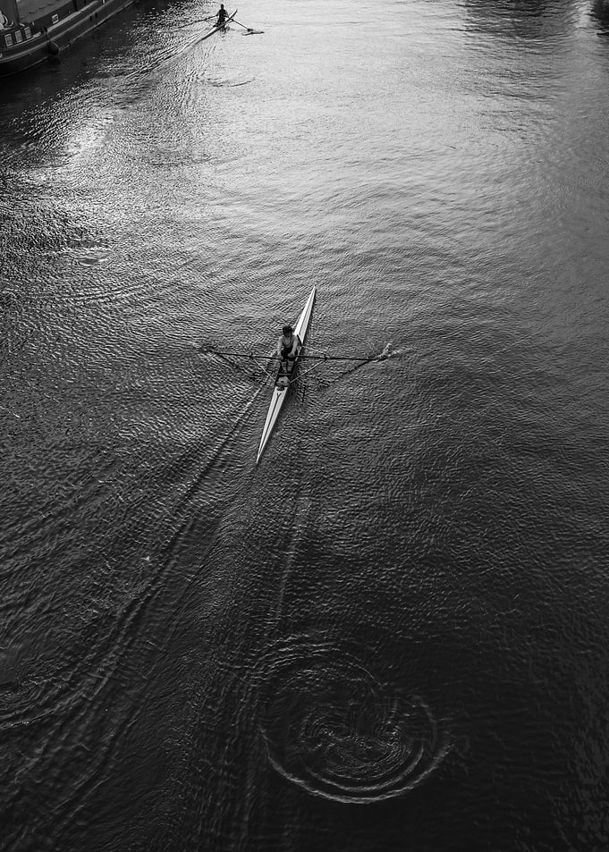 Rowers on a River