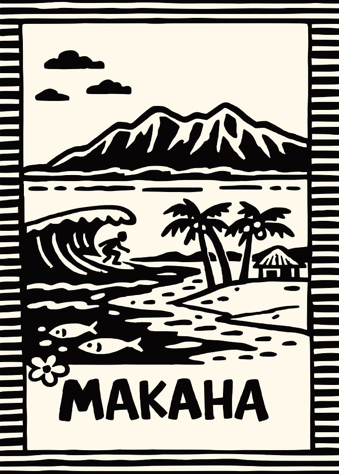 Waimea Hawaii Travel Wall Art