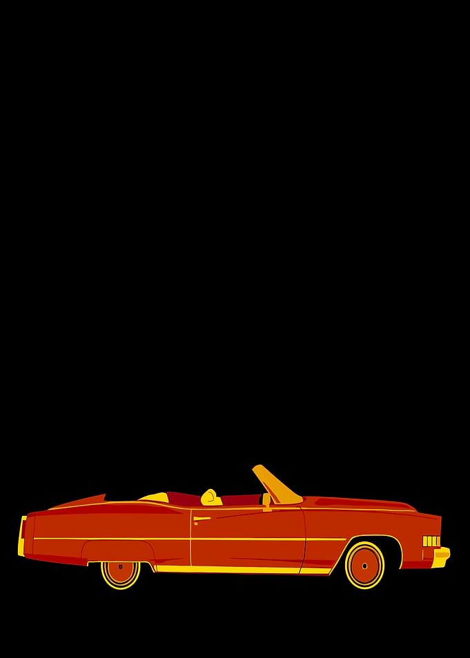 Red Convertible Car