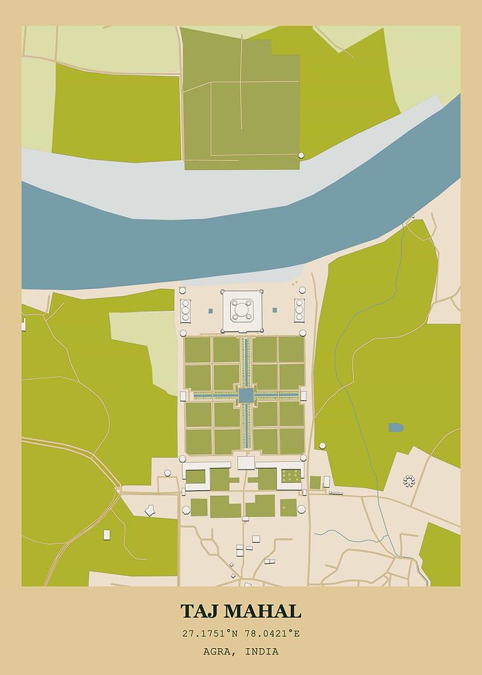 Taj Mahal Map