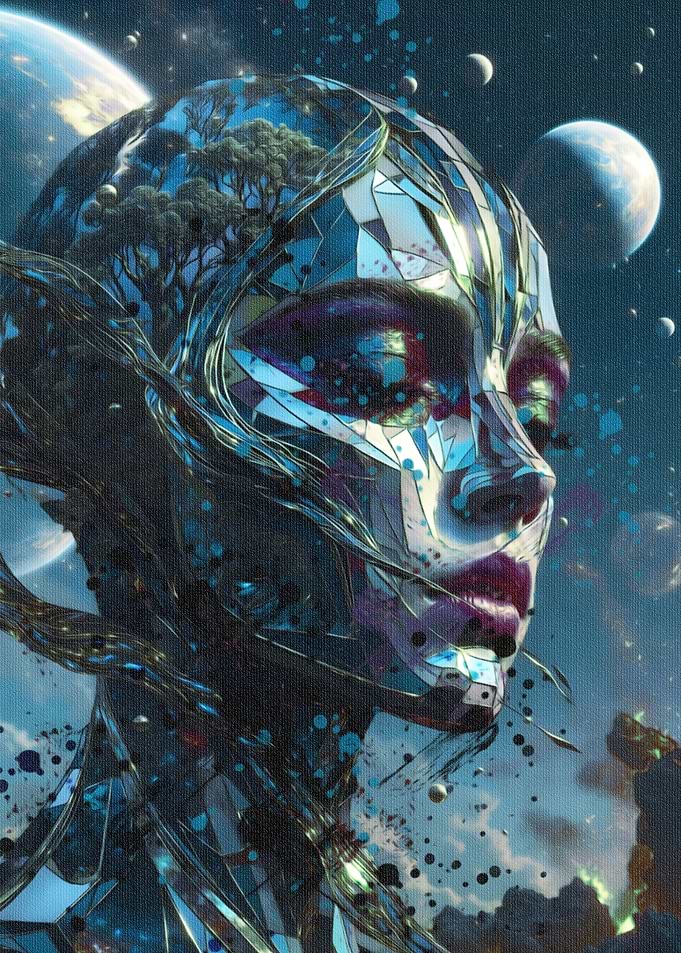Cosmic Woman Portrait