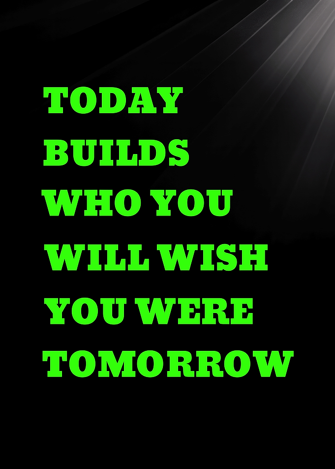 Inspirational Quote on Black Background