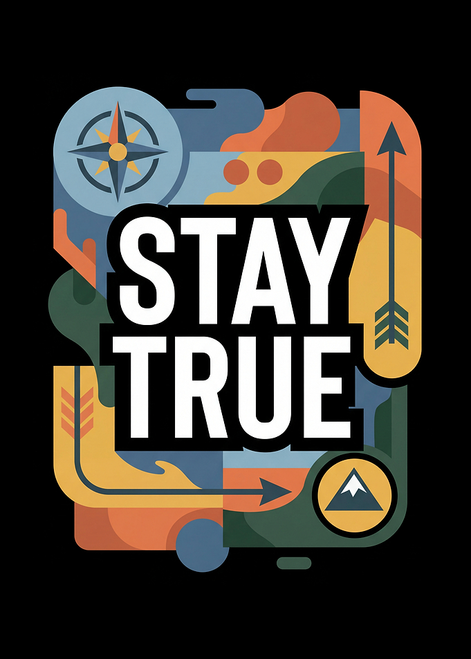 Stay True Motivational Art