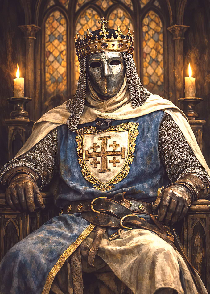 Knight King on Throne