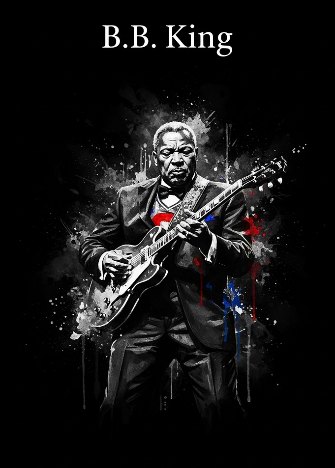 B.B. King Playing Guitar