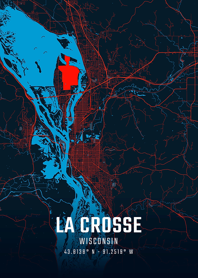 La Crosse Wisconsin City Map
