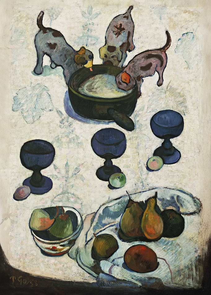 Still Life With Three Puppies
