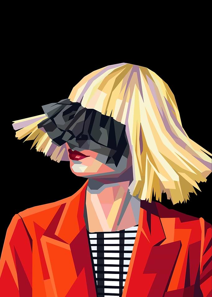 Sia Pop Art Portrait