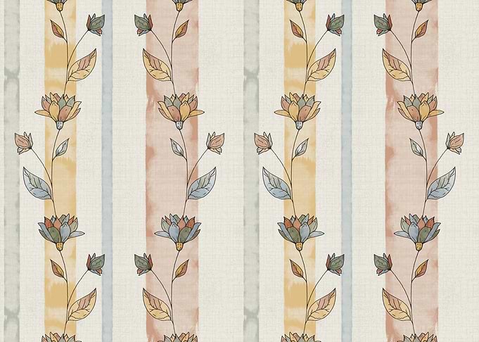 Boho Bloom Stripes