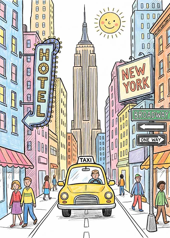 New York City Street Scene